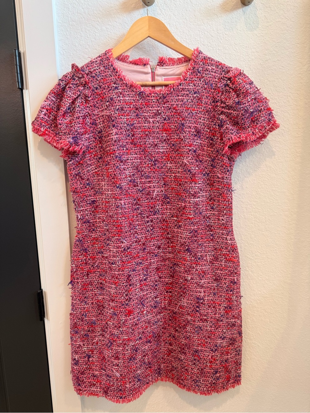 kate spade Pink & Purple Tweed Mini Dress